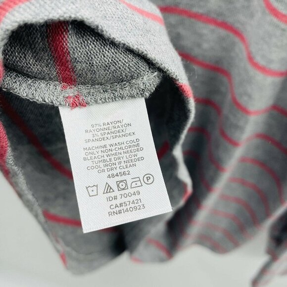 Ann Taylor LOFT Petite Large Striped Turtleneck Pullover Shirt 1250 - Picture 5 of 5